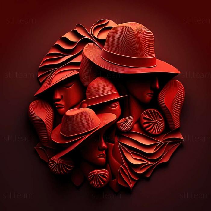 3D модель Красные шляпы (STL)